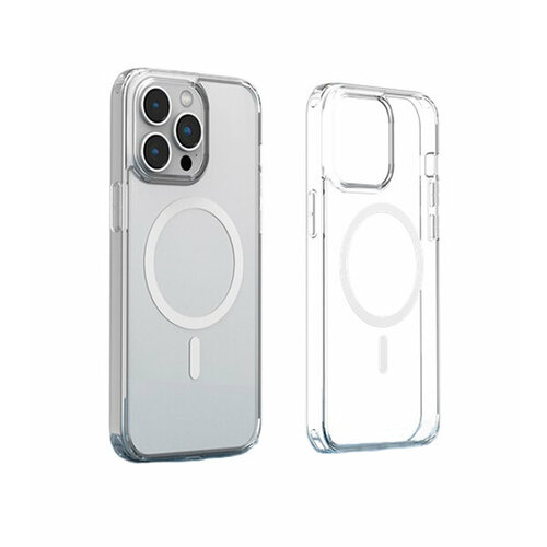 Чехол-накладка Devia Pure Clear Magnetic Shockproof Case для iPhone 15 Pro Max (Цвет: Clear) ugreen clear case compatible with iphone 13 pro shockproof tpu