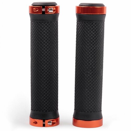 грипсы для детского велосипеда самоката беговела черные H-G 119 black/orange. Грипсы ручки для велосипеда и самоката