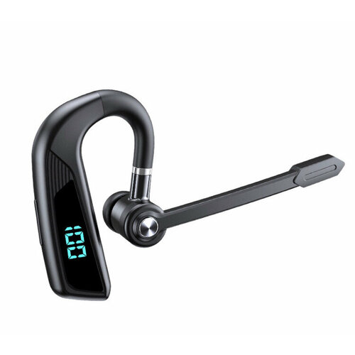 Беспроводная гарнитура Bluetooth 52 300mAh для водителей с индикатором зарядки для телефона android ios черная 1600₽