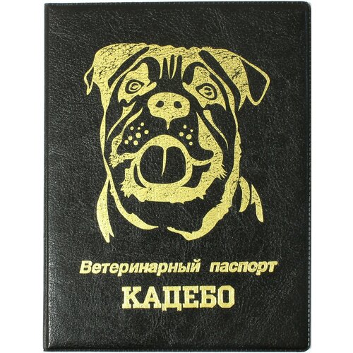 Обложка для паспорта Стрекоза, черный