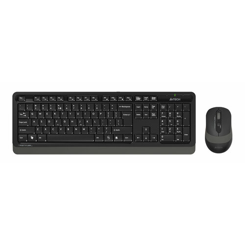 Клавиатура + мышь A4Tech Fstyler FG1010S, беспроводная, USB, черный/серый (FG1010S GREY)