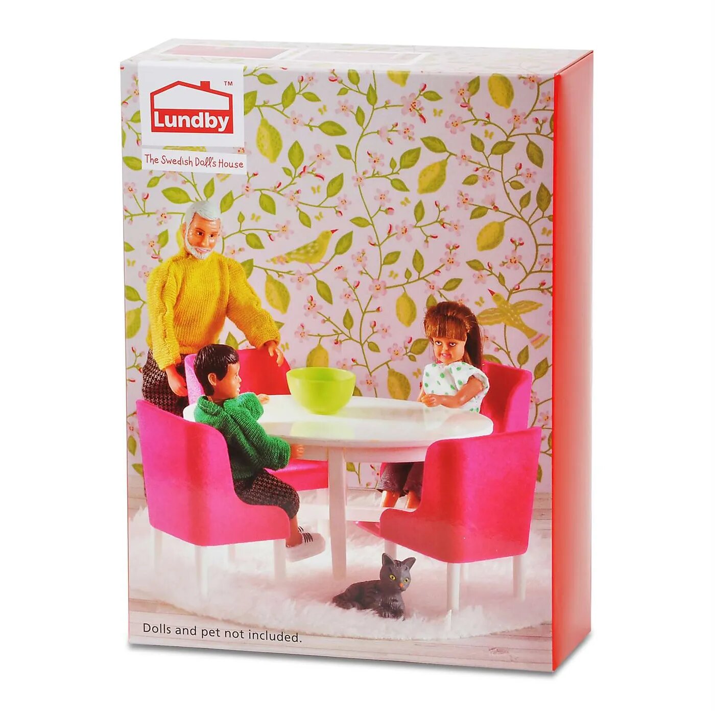 Мебель для домика LUNDBY Смоланд Обеденная группа в малиновых тонах - фото №6