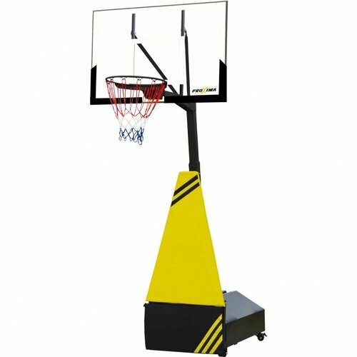 Мобильная баскетбольная стойка Proxima 47, стекло мобильная баскетбольная стойка proxima 44 s021