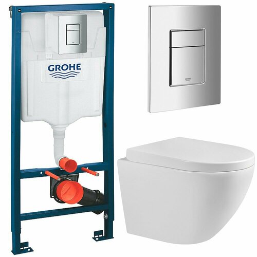 Инсталляция с унитазом Grohe Solido 388112033 комплект инсталляции 4 в 1 grohe solido 39398000