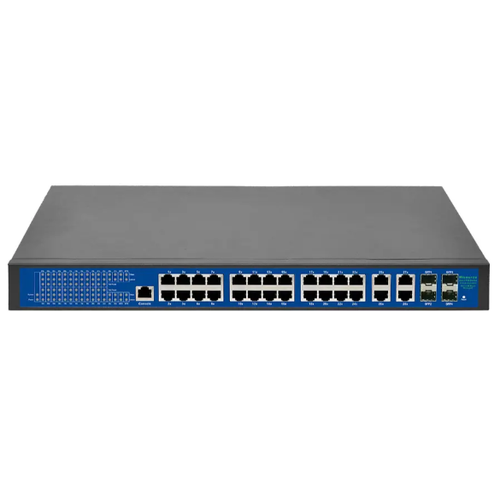 коммутатор axis t8516 poe network switch 5801 692 управляемый гигабитный коммутатор poe 2 sfp rj45 uplink порта и 16 poe портов с общей мощностью Коммутатор Hisource Hi-G2444GBM, управляемый, POE, с 24 портами