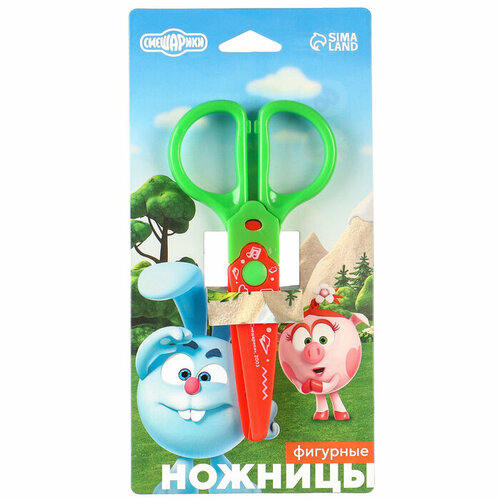 Ножницы фигурные пластиковые 125 см Смешарики 245₽