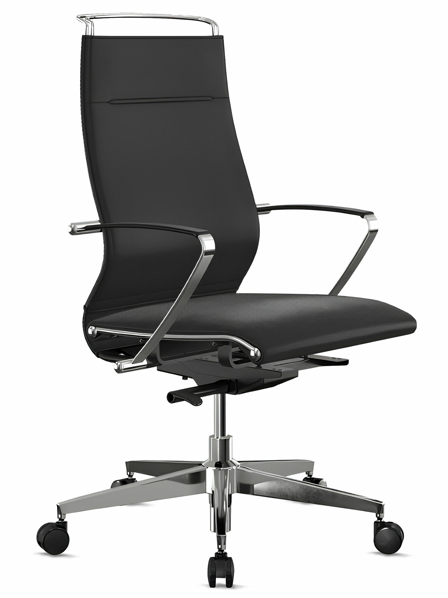 Кресло руководителя METTA ErgoLife SynchroSit Well B2-195K, черный / Компьютерное кресло для директора, начальника, менеджера