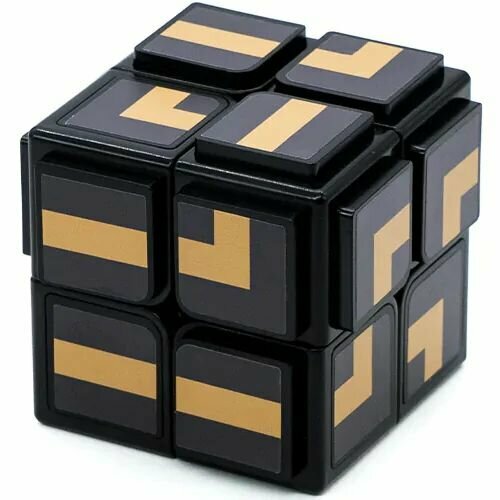 Головоломка / Calvin's Puzzle OS Cube 2x2 Черно-золотой / Развивающая игра qiyi 2x2 pyramid cube professional magic speed cubes stickerless puzzle 2x2x2 cube education toys for kids gift