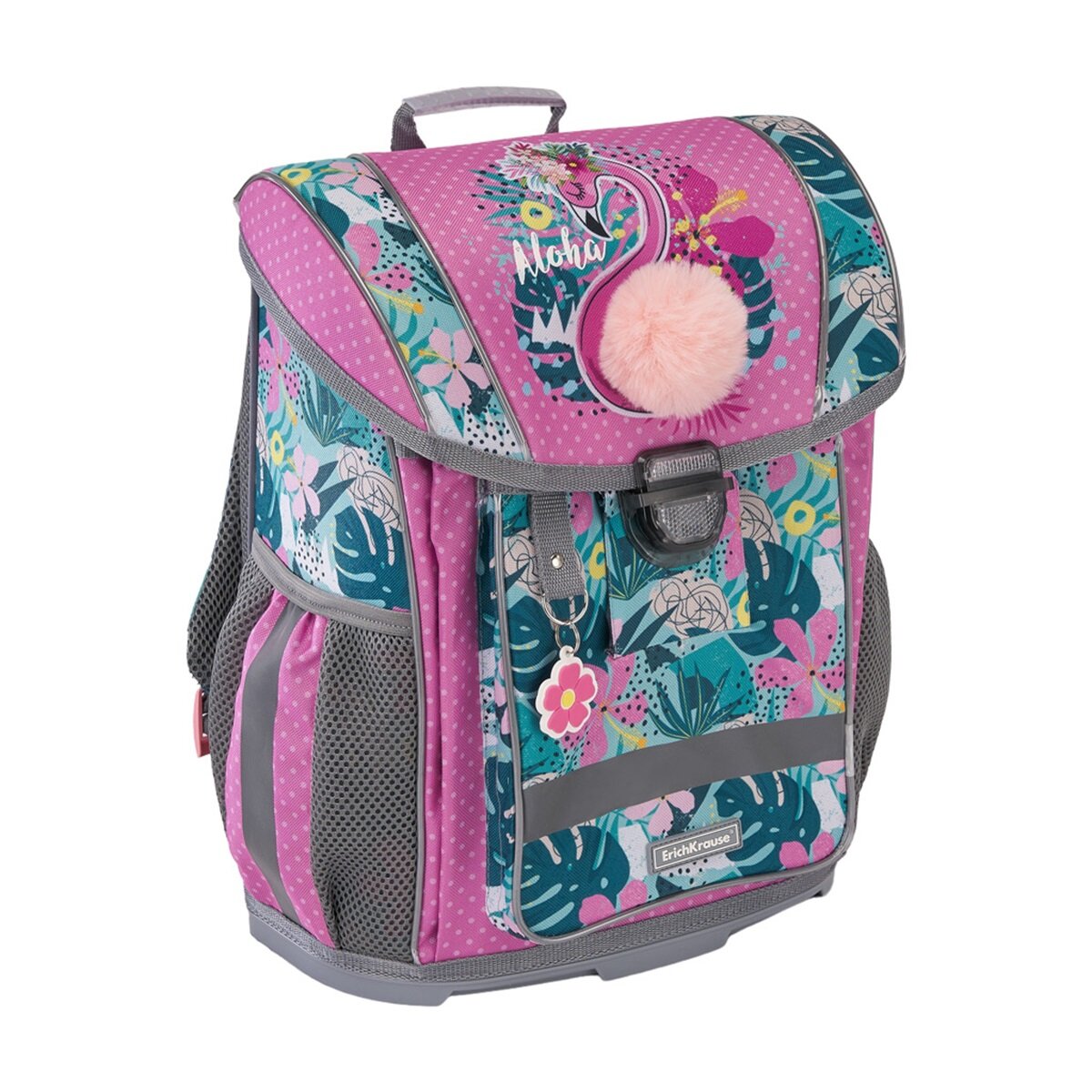 Ученический ранец ErichKrause Rose Flamingo, пластиковое дно, 16L