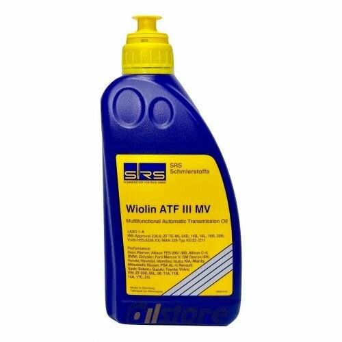 Трансмиссионное масло SRS Wiolin ATF III MV, 1л (желтая)