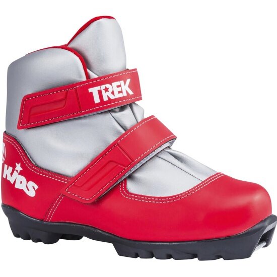 Ботинки лыжные Trek Kids1, красный (лого белый), NNN, р. 35