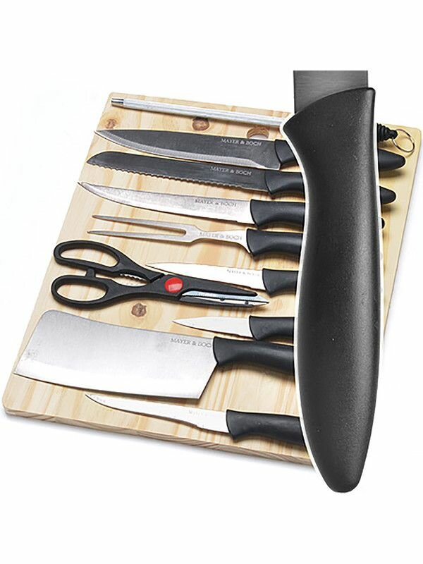 Набор ножей с разделочной доской MAYER&BOCH, сталь, 6 предметов