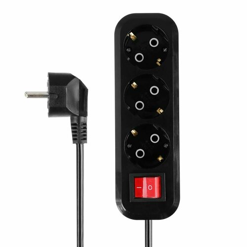 Ермак Удлинитель бытовой профи 7 метров с кнопкой 3 гнезда с заземлен сеч кабеля 15мм евро 757₽