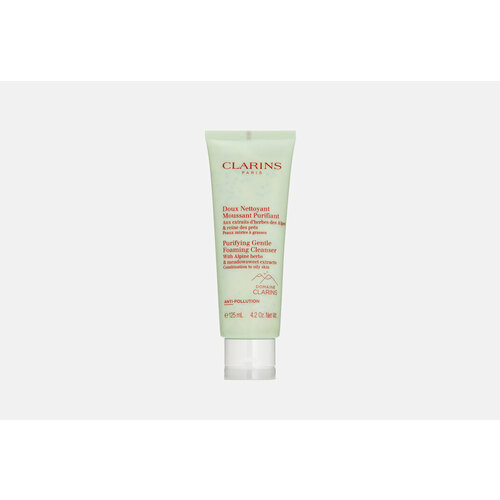 Очищающий пенящийся крем для комбинированной и жирной кожи Clarins Doux Nettoyant Moussant Purifiant / объём 125 мл