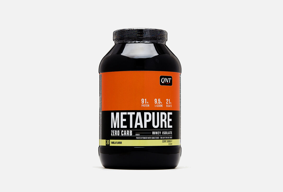 Изолят протеина со вкусом ванили QNT Metapure Zero Carb / вес 908 г