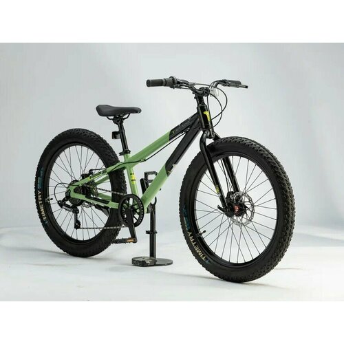 Велосипед Time Try ТT2927s 24 Алюминиевая рама 11 Подростковый Детский Для активного отдыха черно-зеленый 2330000₽