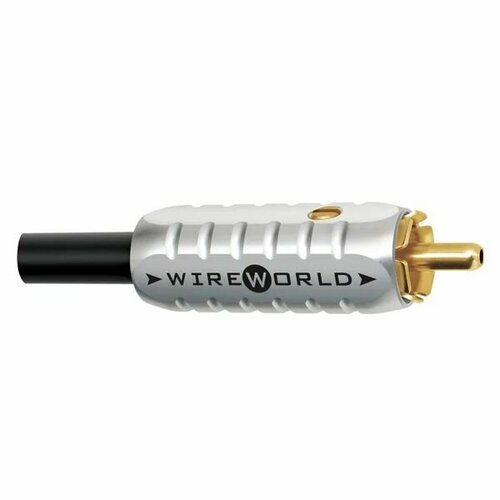 Wireworld Wire World Male Gold Tube RCA 6.5mm (RCAM6.5MM) haldane hifi 7n single crystal silver 2 rca to 2 rca audio cable rca interconnect cable with gold plated rca plug for amplifier