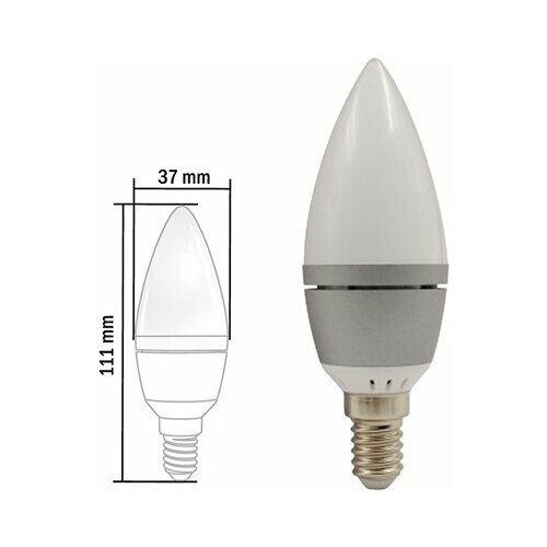 Светодиодная лампа Свеча 5w