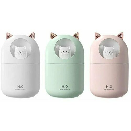 Увлажнитель воздуха мини Котик с подсветкой ультразвуковой увлажнитель для дома ночник светильник 48500₽