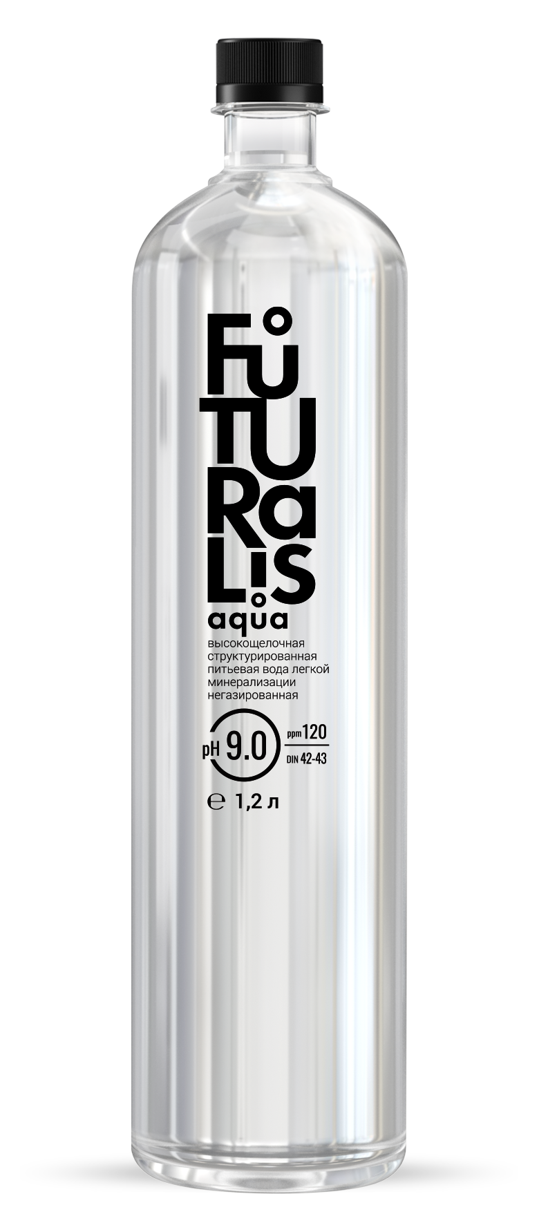 Вода питьевая высокощелочная структурированная легкой минерализации "Futuralis aqua" 1,2 л. (упаковка 6 бутылок)