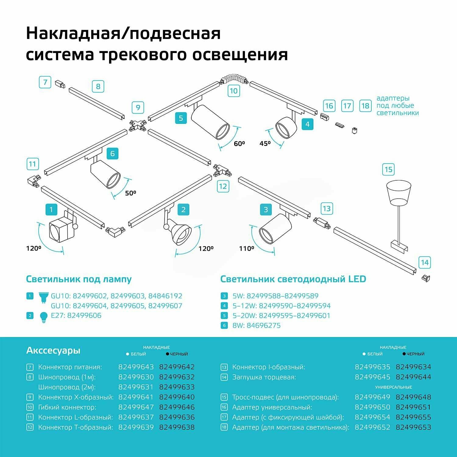 коннектор gauss для трековых шинопроводов черный tr109 - фото №5