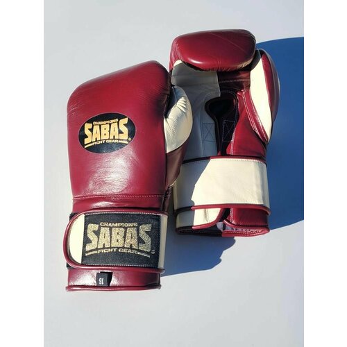 Перчатки боксерские SABAS ProSeries Hook and Loop Boxing Gloves, 16 унций, бордовые