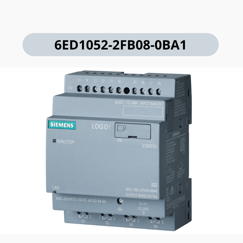 SIEMENS 6ED1052-2FB08-0BA1, LOGO! 230RCEO, Логический модуль, микроконтроллер без дисплея