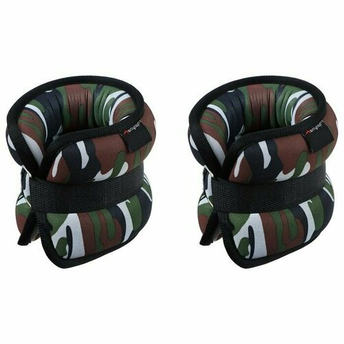 Утяжелители неопреновые ONLYTOP 2 шт х 15 кг цвет милитари 1934₽
