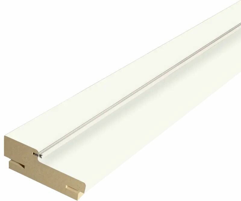 фото Стойка 70х26 VellDoris, экошпон, молочный эмалит, 70x26x2100