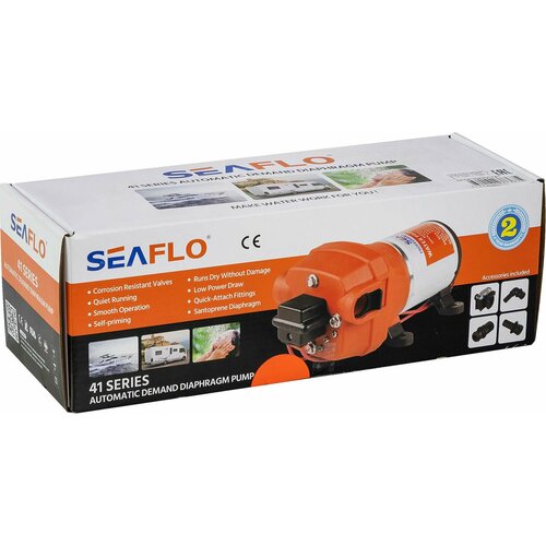 Помпа водоподающая мембранная SeaFlo 24 В 10 лмин 12 бар 15 А SFDP202701741 13114₽