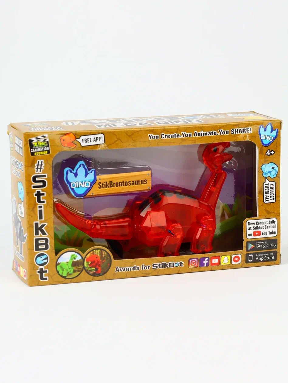 Игровой набор Stikbot Mega Dino