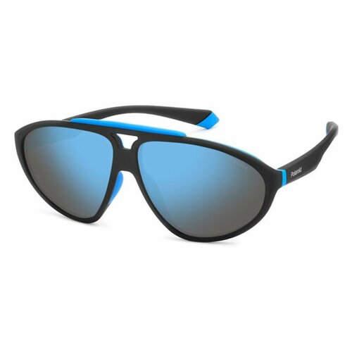 Солнцезащитные очки Polaroid, синий, черный солнцезащитные очки polaroid pld 2087 s 0vk
