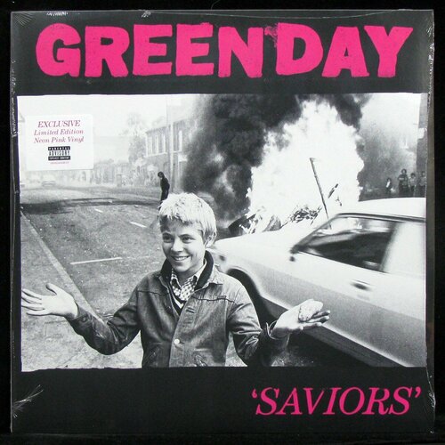 Виниловая пластинка Reprise Green Day – Saviors (Neon Pink vinyl) (+ poster)