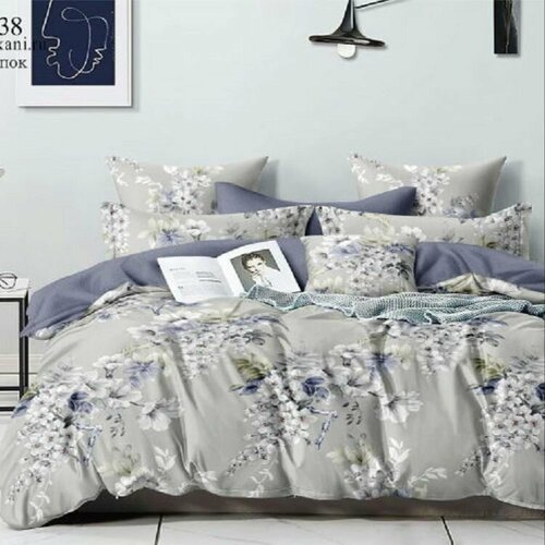 Комплект постельного белья Принцесса на горошине, 2-спальный с европростыней, наволочки 70х70