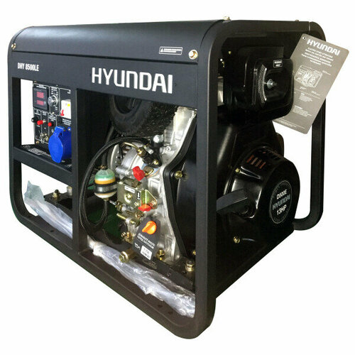 Дизельный генератор HYUNDAI DHY-8500 LE, (7200 Вт)