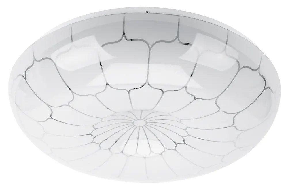 Светильник потолочный светодиодный ЭРА SPB-6-12-4k pautina / Люстра потолочная светодиодная на кухню, накладная, круглая, в детскую, в спальню, в гостиную, в зал, модерн, белая, 12Вт, 4000К