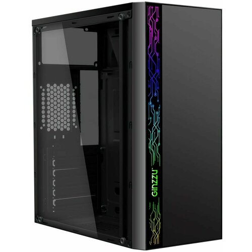 Корпус Ginzzu A370 Black ginzzu a370 rgb window