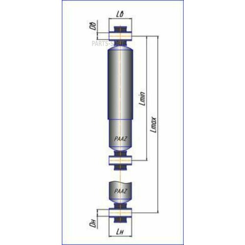 PAAZ 59103P 59103P_амортизатор подвески MB Atego 10890₽