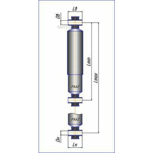 PAAZ 59103P 59103P_амортизатор подвески! \MB Atego