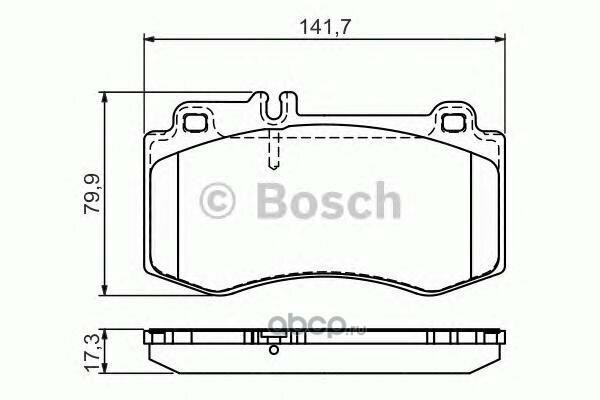 Тормозные колодки Bosch - фото №3