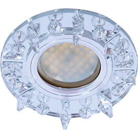 Встраиваемый светильник Ecola Glass MR16 DL1661 GU5.3 FK16RNECB