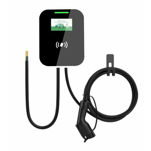 Настенная зарядная станция для электромобилей BKD управление со смартфона через приложение сенсорный экран RFID-карта мощностью 22кВт ток 32A 3 фазы 380 Вт Type 2 35900₽