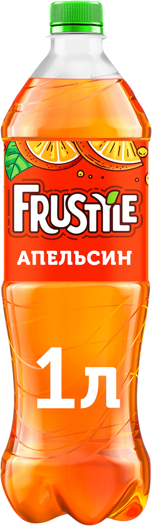 Напиток фрустайл Апельсин ароматизированный сильногазированный, 1л