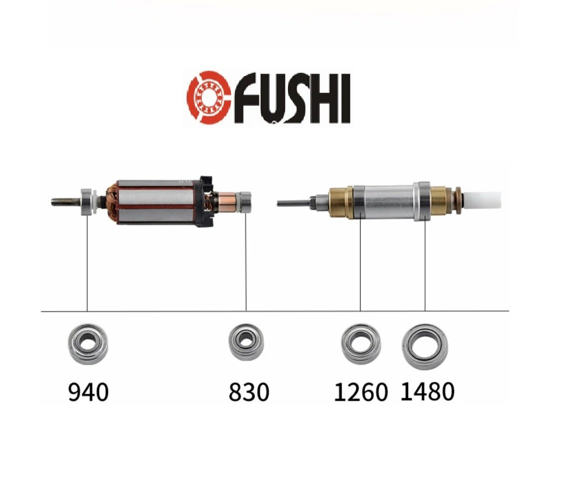 Подшипники для маникюрного аппарата Strong 102, 102L, 105L, 120, 107II, 4 штуки