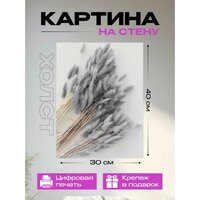 Картина на стену сухоцветы