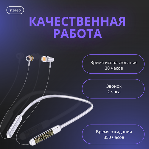 Спортивные наушники Беспроводные наушники Белые 1690₽