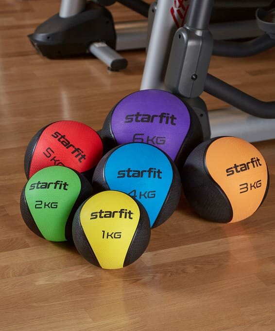 Медбол высокой плотности STARFIT GB-702 3 кг, оранжевый