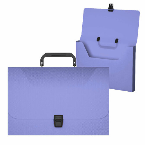 Портфель пластиковый ErichKrause® Diagonal Pastel, FC, фиолетовый (в пакете по 1шт.) 53304
