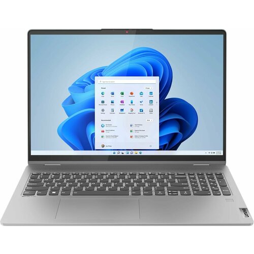 Ноутбук Lenovo IP Flex 5 16ABR8 16 IPS AMD Ryzen 7 7730U LPDDR4x 16ГБ SSD 512ГБ AMD Radeon серый 82xy002mrk 107350₽
