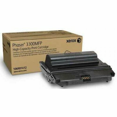 106R01412 Тонер-картридж к принтеру Xerox Phaser 3300 (8000 стр.) картридж nv print 106r01412 для xerox 8000 стр черный